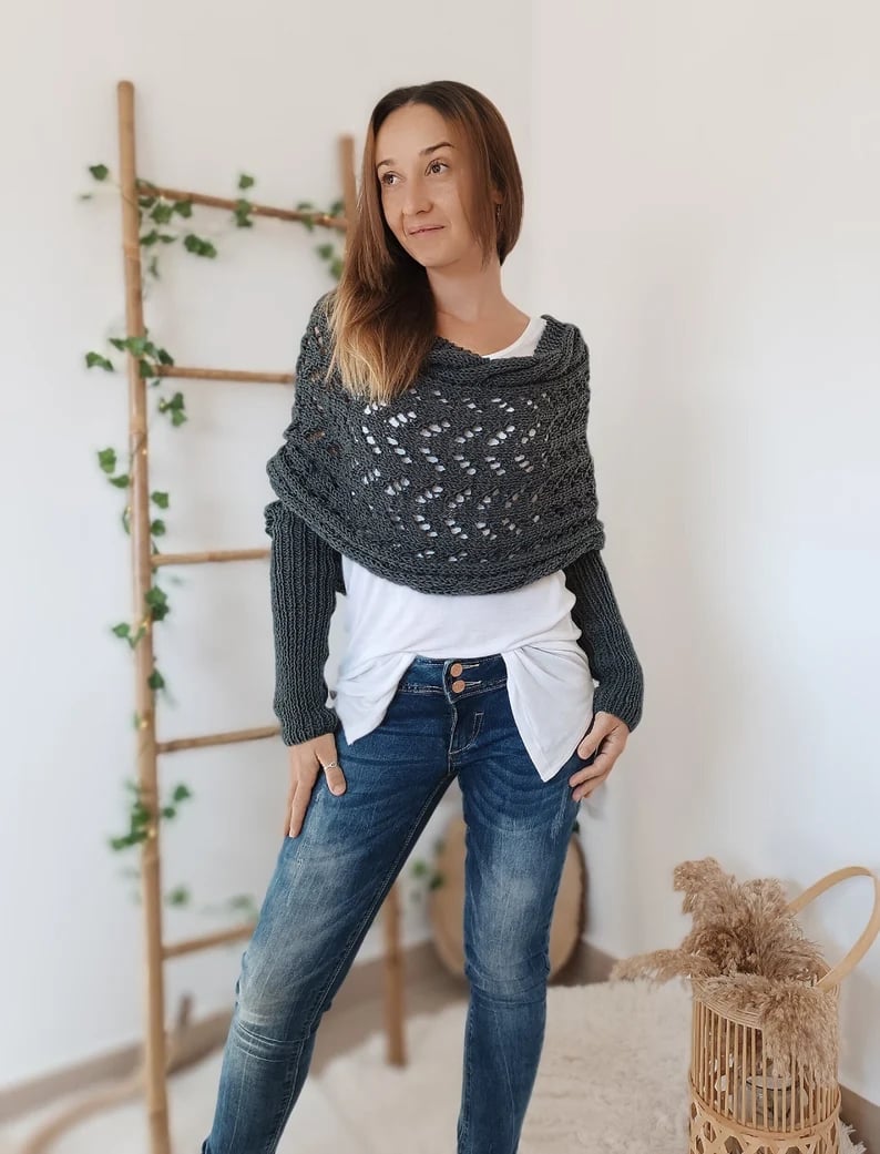 CozyKnit - Bequemes Strickschal | Vielseitige Eleganz für jeden Anlass