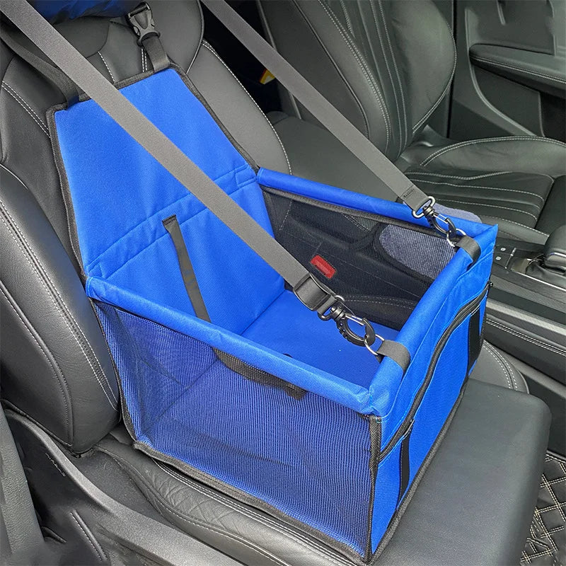 Sicherer faltbarer atmungsaktiver Mesh-Hundetragetasche fürs Auto (mit Sicherheitsgurt)