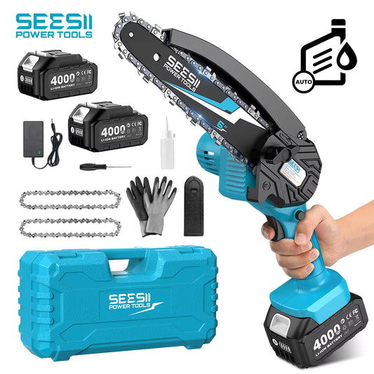 Kabellose kompakte Mini-Kettensäge (6 Zoll)