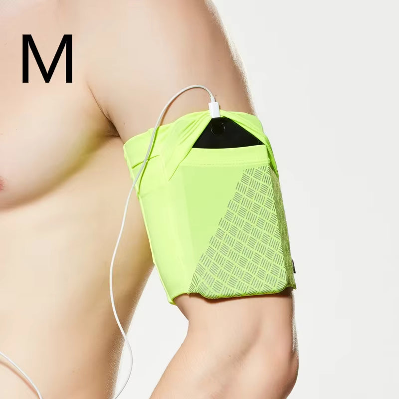 Sicherer Sitz, leichtes und verstellbares Laufarmband (für Telefone unter 6,5 Zoll)