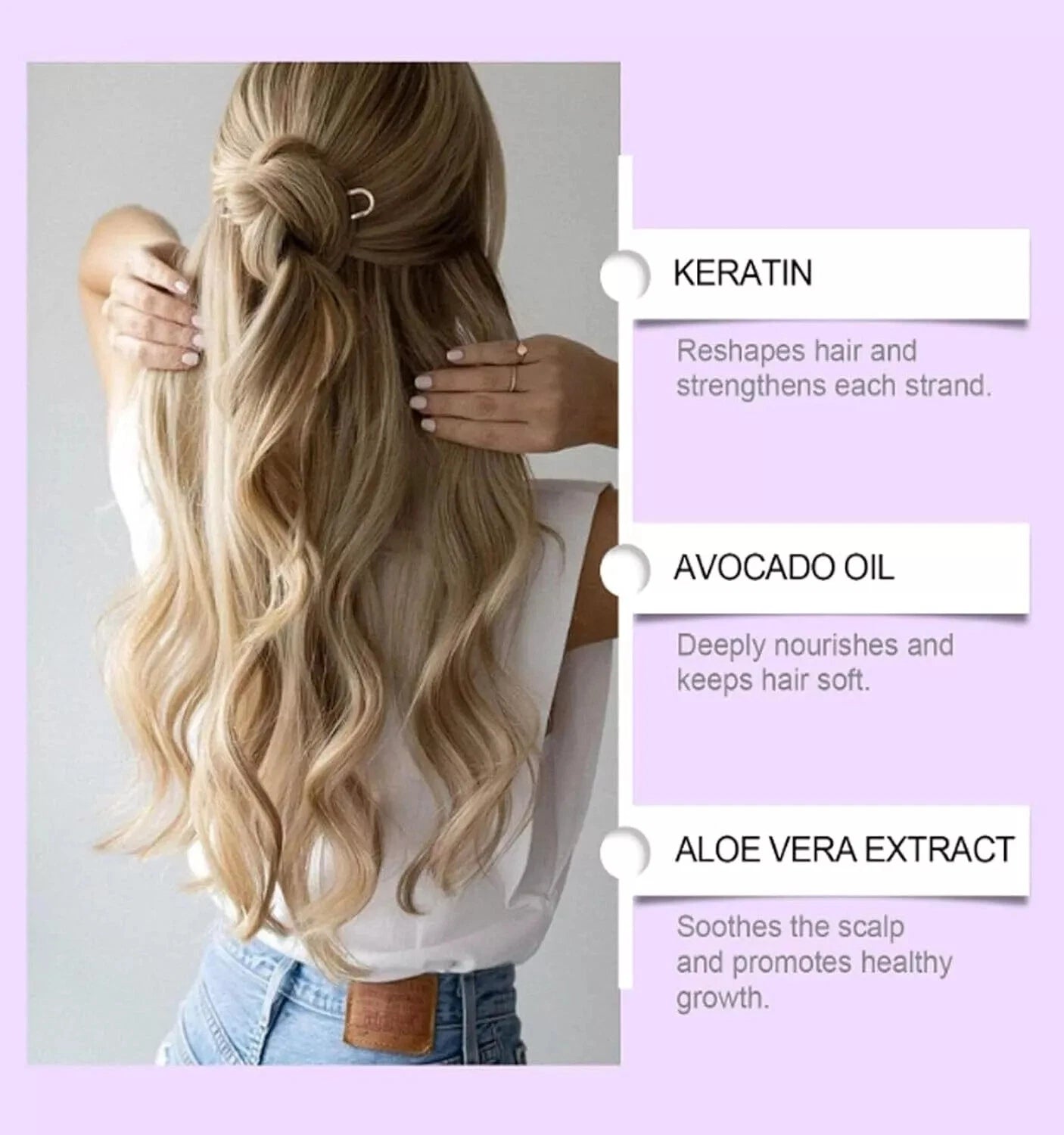VelvetVibe Håreliksir — Genopliv, Styrk, Skin
