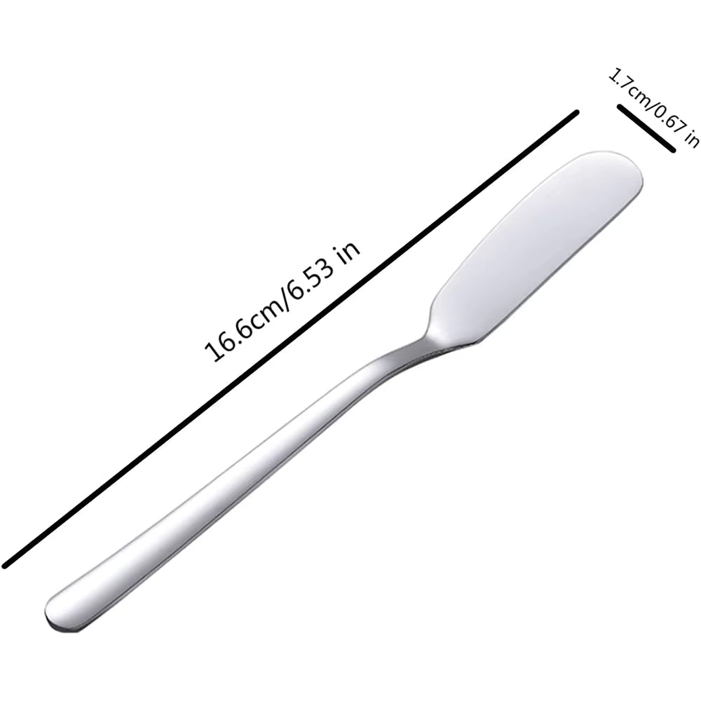 Ergonomischer rutschfester Butter- und Käsemesser aus Edelstahl (16,5 cm)