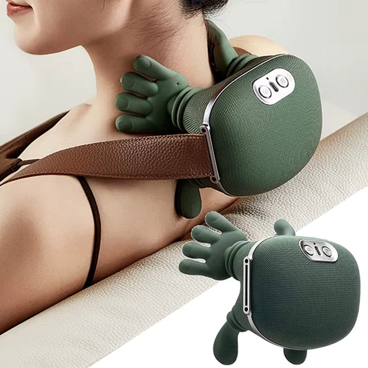 4D-Shiatsu-beheiztes kabelloses Nacken- und Schultermassagegerät