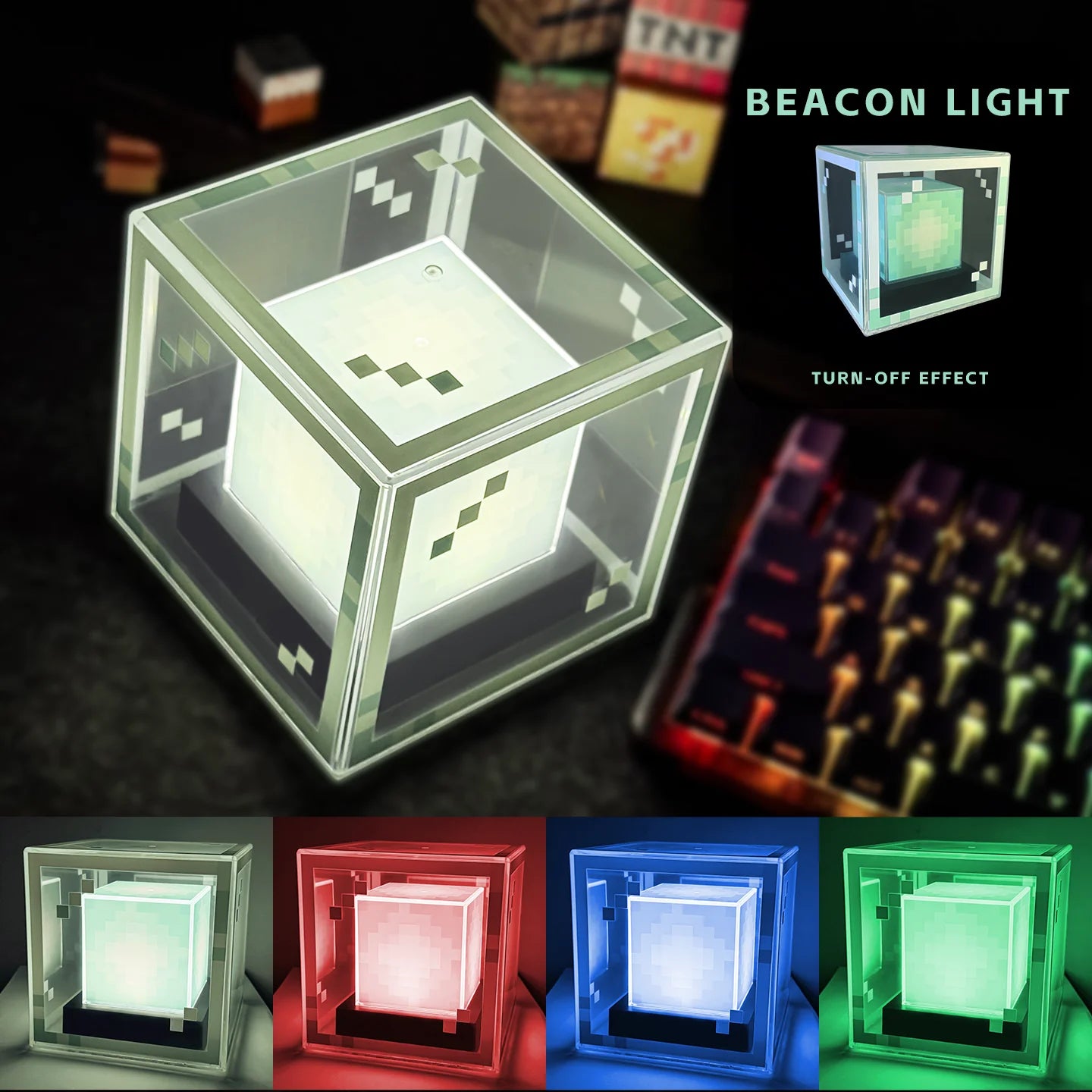Wiederaufladbare LED-Pixel-Schreibtischlampe für Nachtbeleuchtung