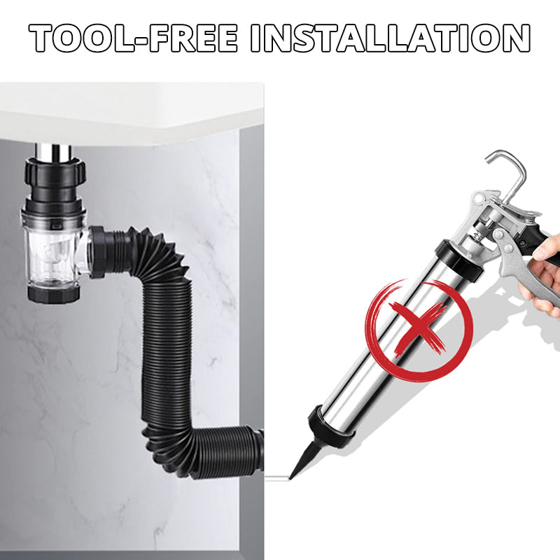 FlexSeal Pro Afløbsrør — Frisk, Lækagefri Ro