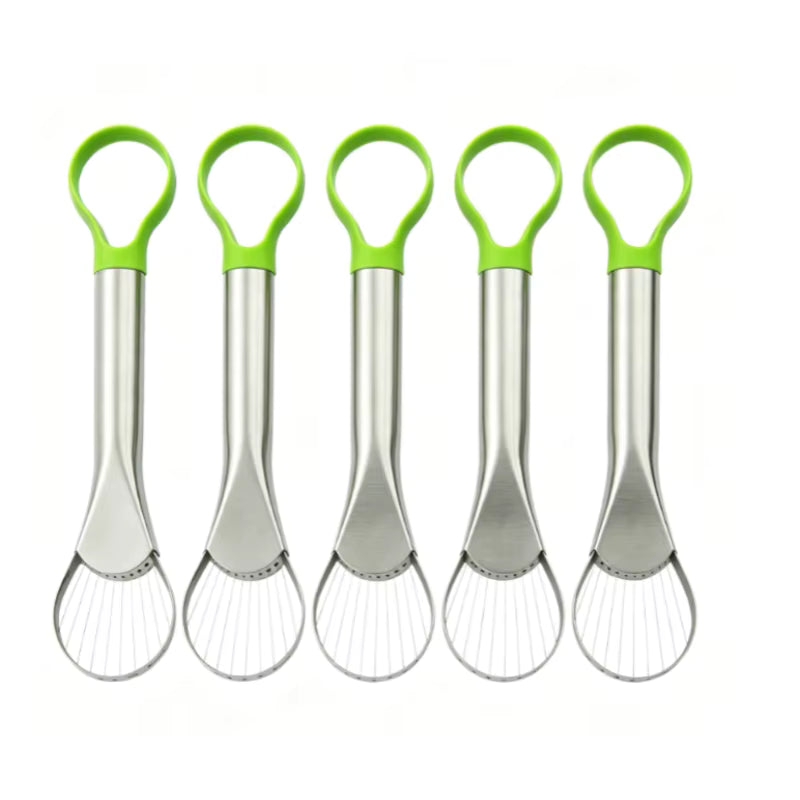 3-in-1-Avocadoschneider aus Edelstahl