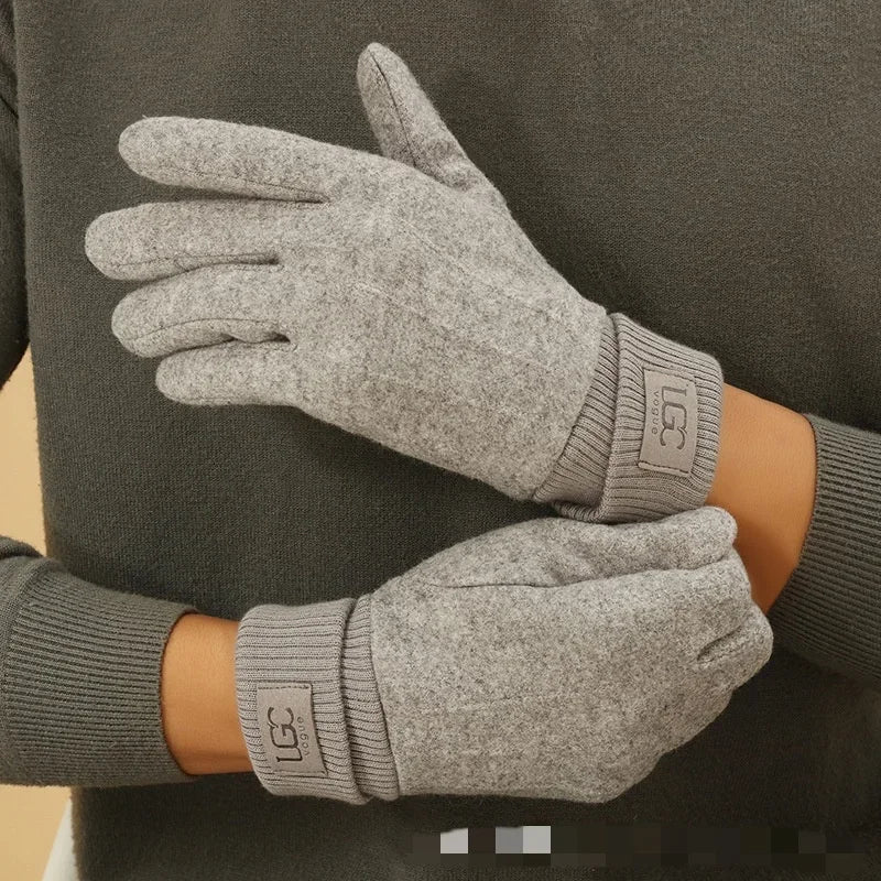 Touchscreen-handsker med varmt for i kashmirblanding