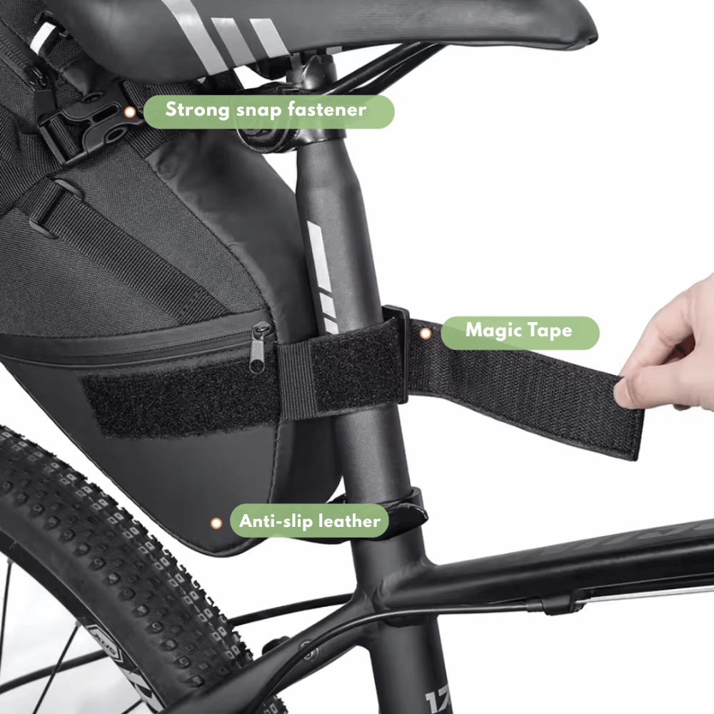 Wasserdichte Fahrradtasche – 10 Liter Fassungsvermögen | Hochwertiges Polyester | Anpassbares Design | Zuverlässiger Begleiter für Fahrradtouren
