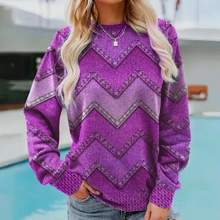 VintageVibe - Bunte Vintage-Strickjacke | Stil und Wärme für kalte Tage