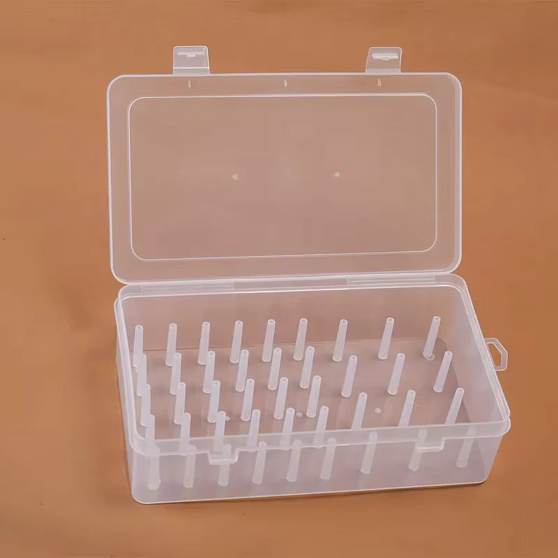 Transparente Aufbewahrungsbox für 42 Garnrollen