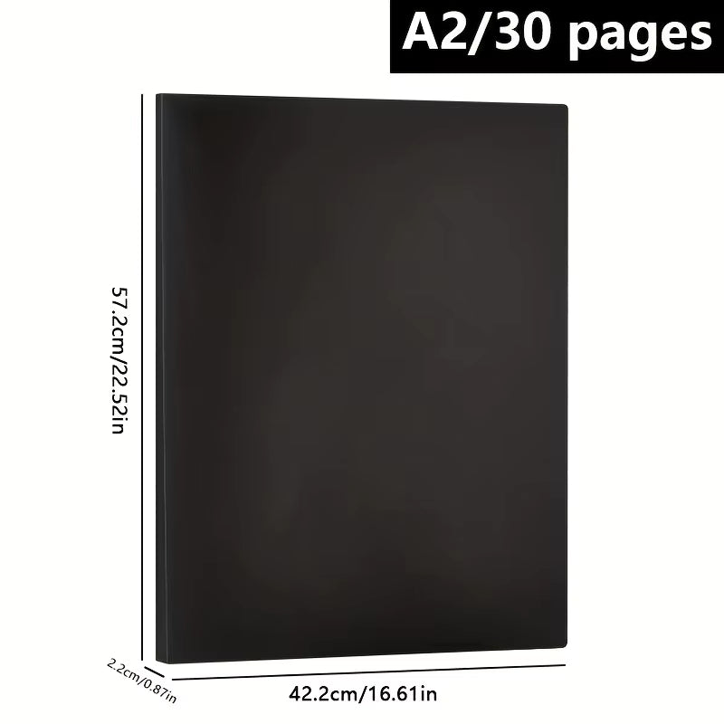 Hochkapazitäts-Aufbewahrungsbuch für Diamantmalerei aus dickerem, doppelseitigem PP (fasst 60 Bilder)