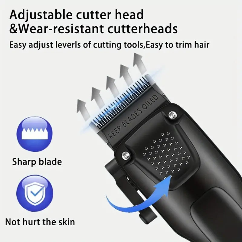 GroomMaster Pro - Professionelles Haar- und Bartpflegeset in 3 Teilen für Männer