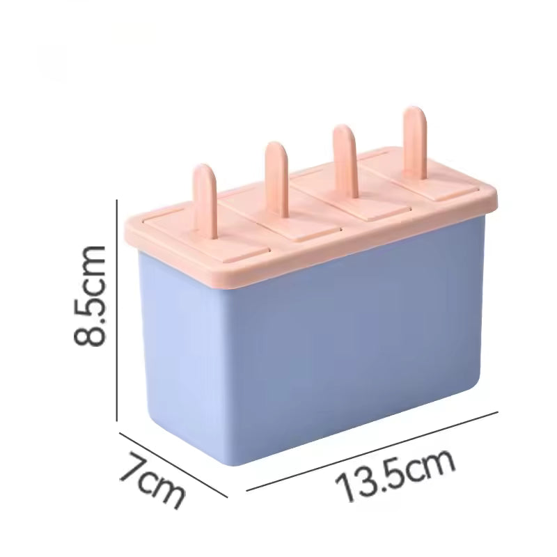Lebensmittelechtes Silikon und sichere Eisformen mit Deckel (4- und 8-Fächer)