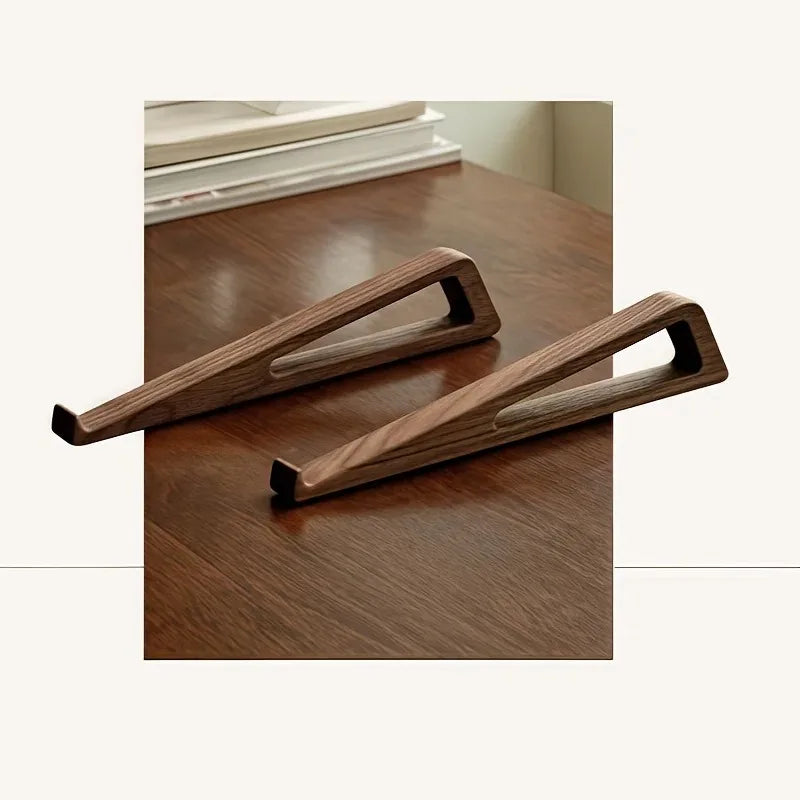 Ergonomisk 12° foldbar træ bærbar computerholder (sæt med 2)