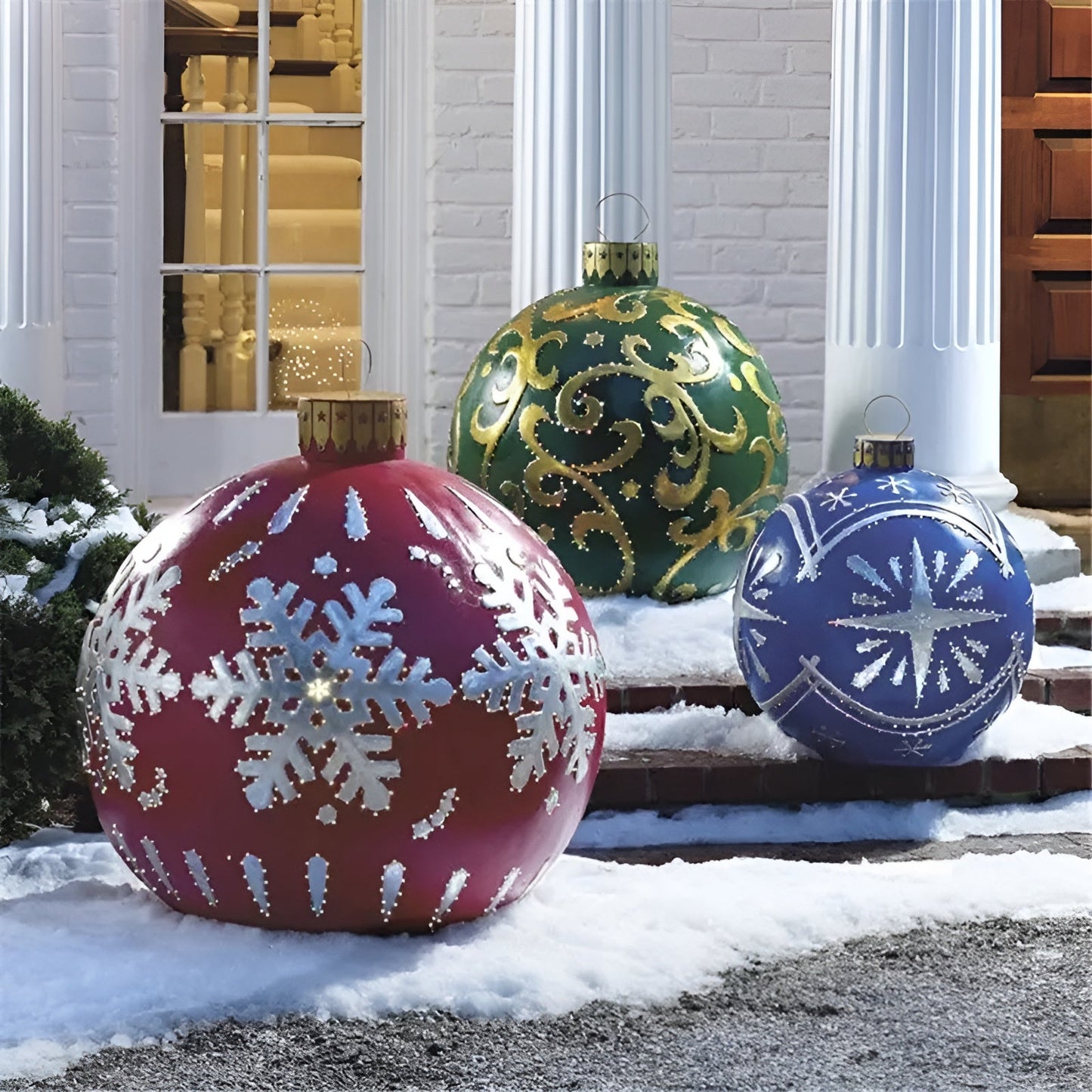 RadianceSphere Riesige Weihnachtskugeln — Unzerbrechliche Feiertagsfreude