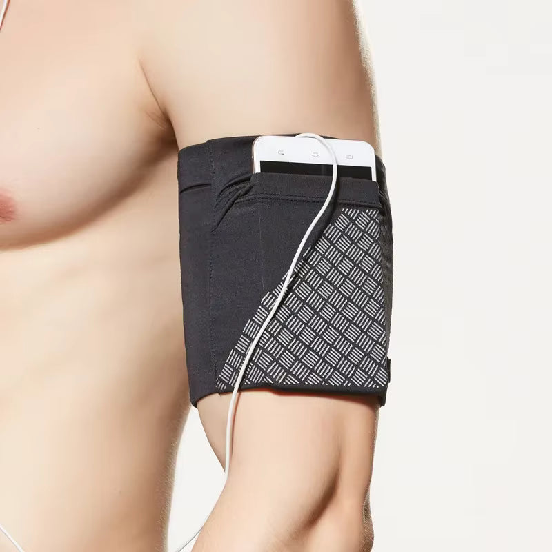 Sicherer Sitz, leichtes und verstellbares Laufarmband (für Telefone unter 6,5 Zoll)