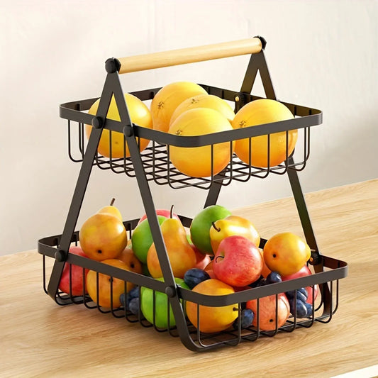 FruitLuxe - 2- und 3-lagige Obstschale | Perfekt für Picknick oder in der Küche
