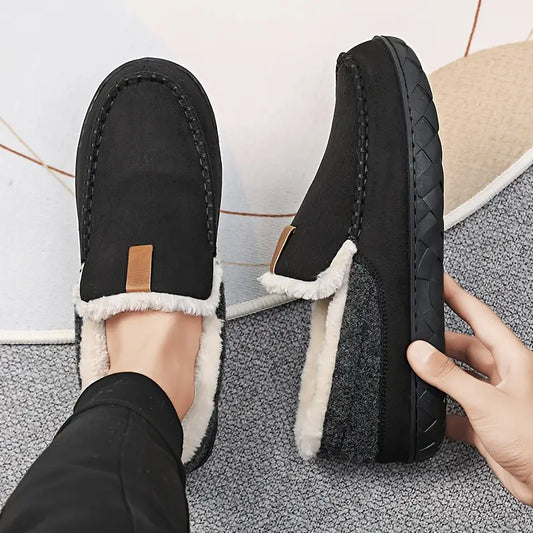 WarmStep - Bequeme, fleecegefütterte Loafers für Männer | Komfort und Wärme an kalten Tagen