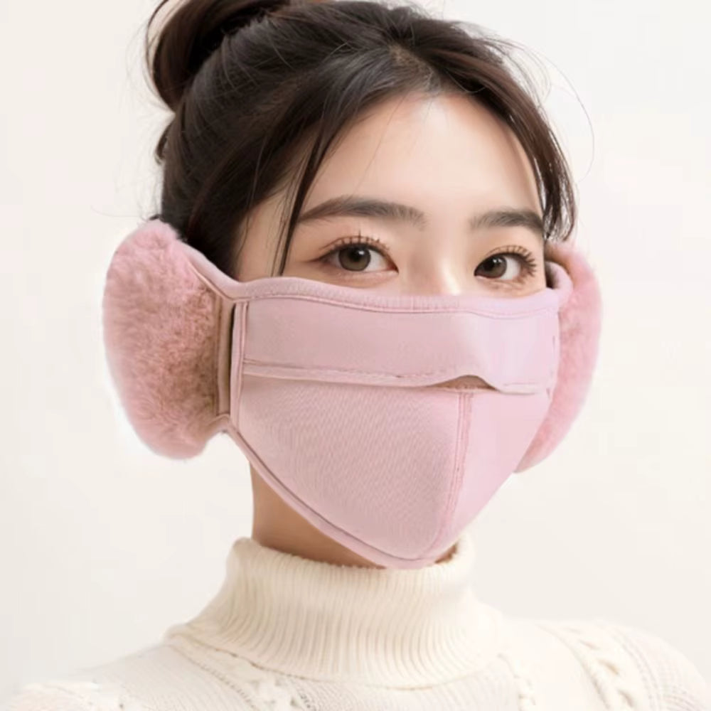 Winddichte und staubdichte Ohrenwärmermaske aus Thermofleece