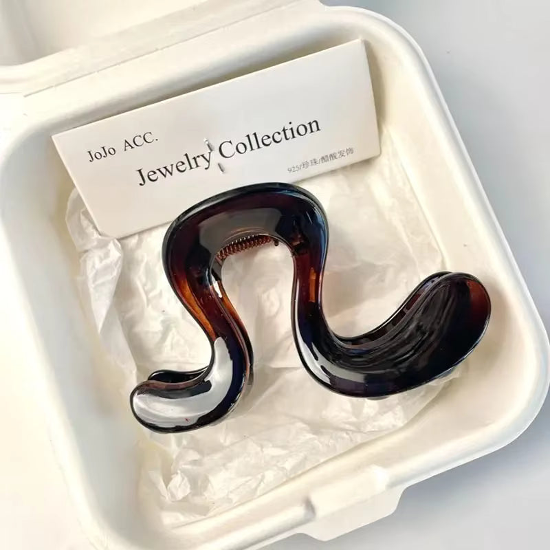 Sichere, rutschfeste, elegante unregelmäßige Haarspange
