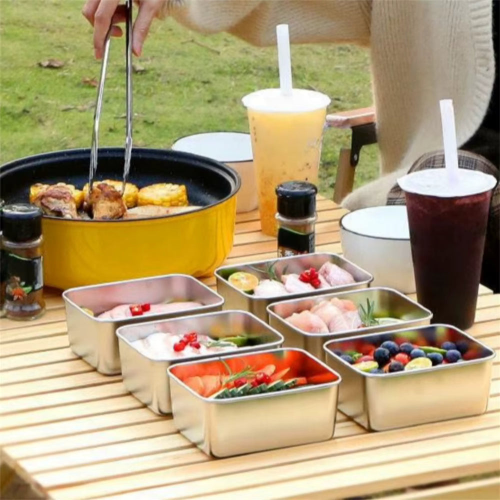 Luftdichte und wiederverwendbare Bento-Box aus Edelstahl