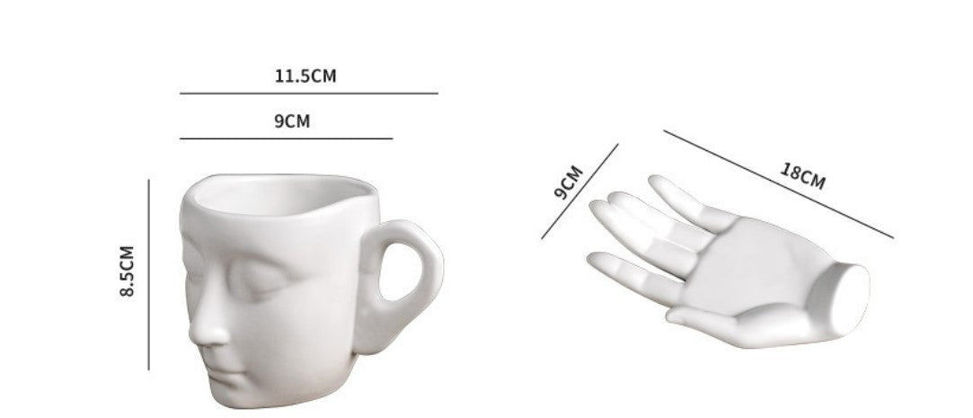 Kaffekunst - Keramische handduftende Kaffeetasse