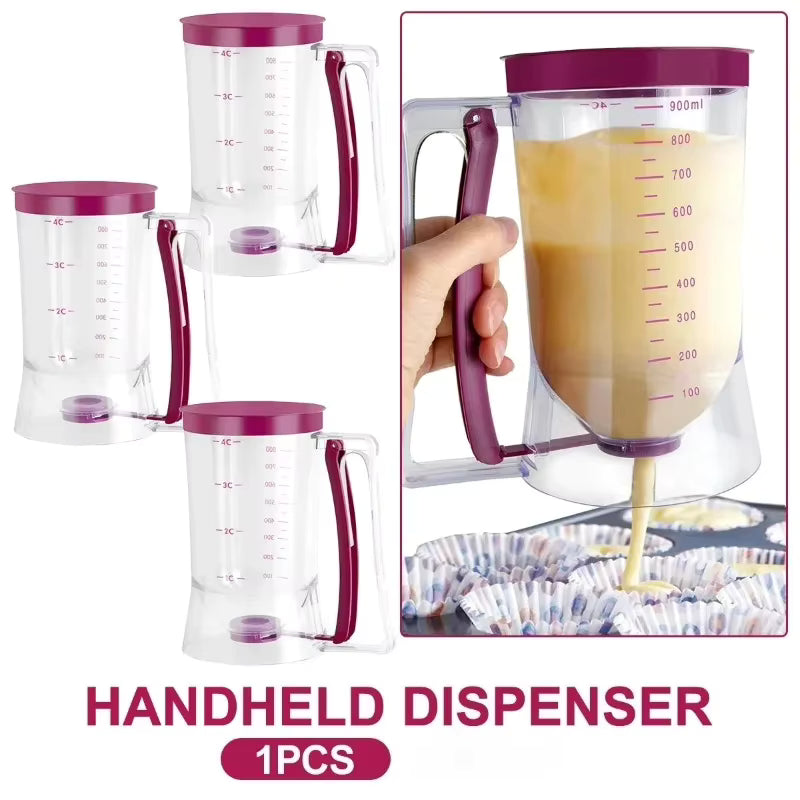 Drypfri bredåbning målt dispensere til dej (900ml)
