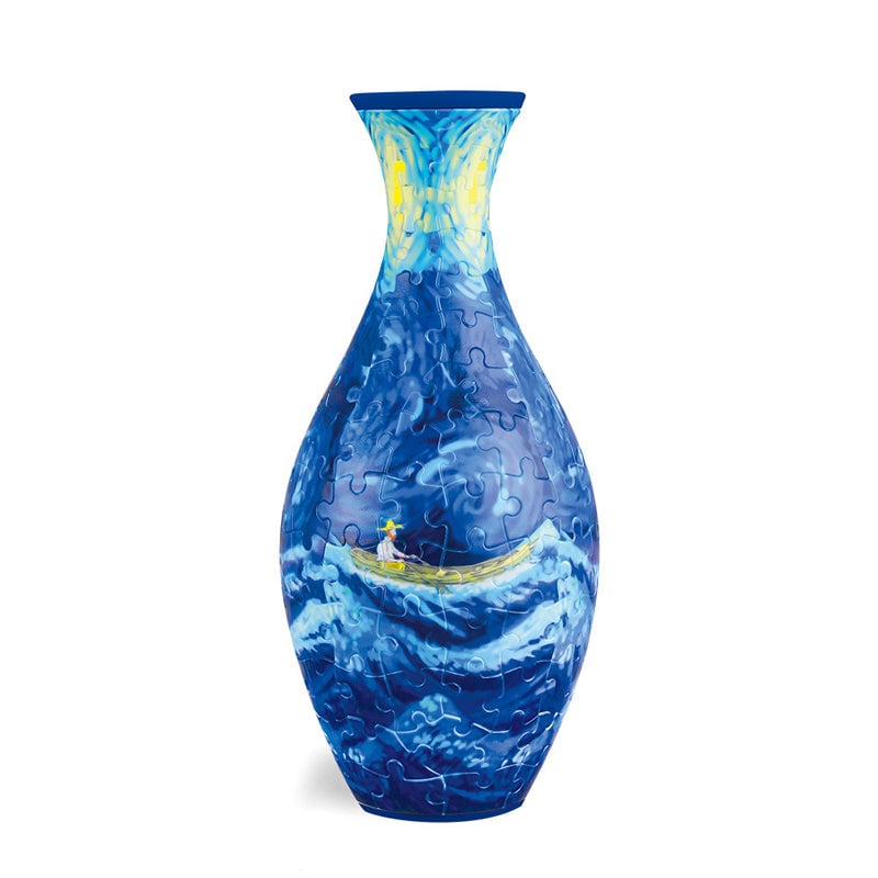 EcoBloom - 3D Puzzle Vase - Dekorative Blumenvase mit abnehmbarer Wasserbehälter