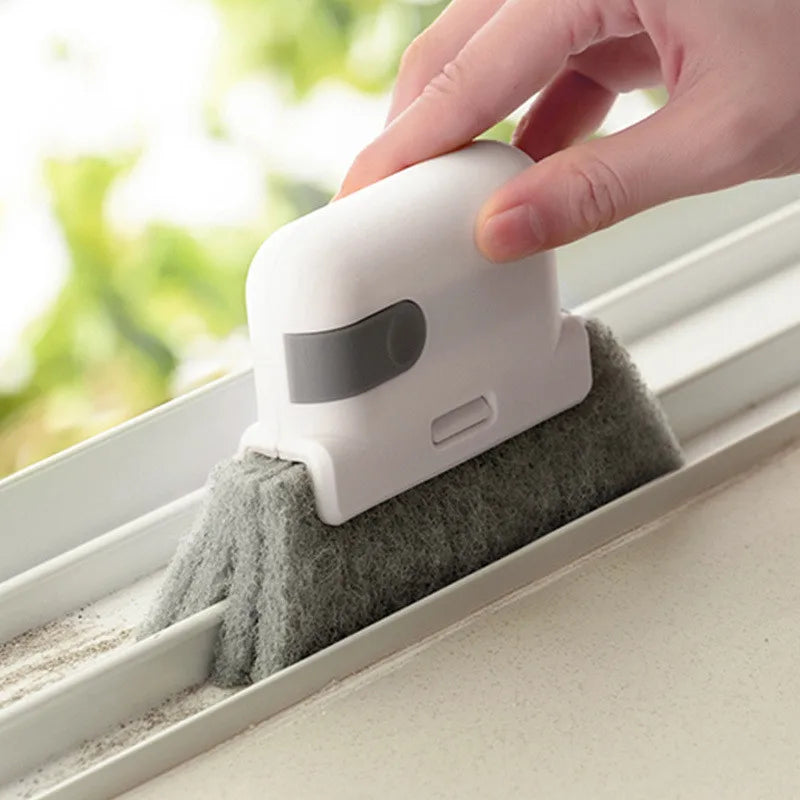 Schmale Fensterreinigungsbürste mit austauschbarem Kopf