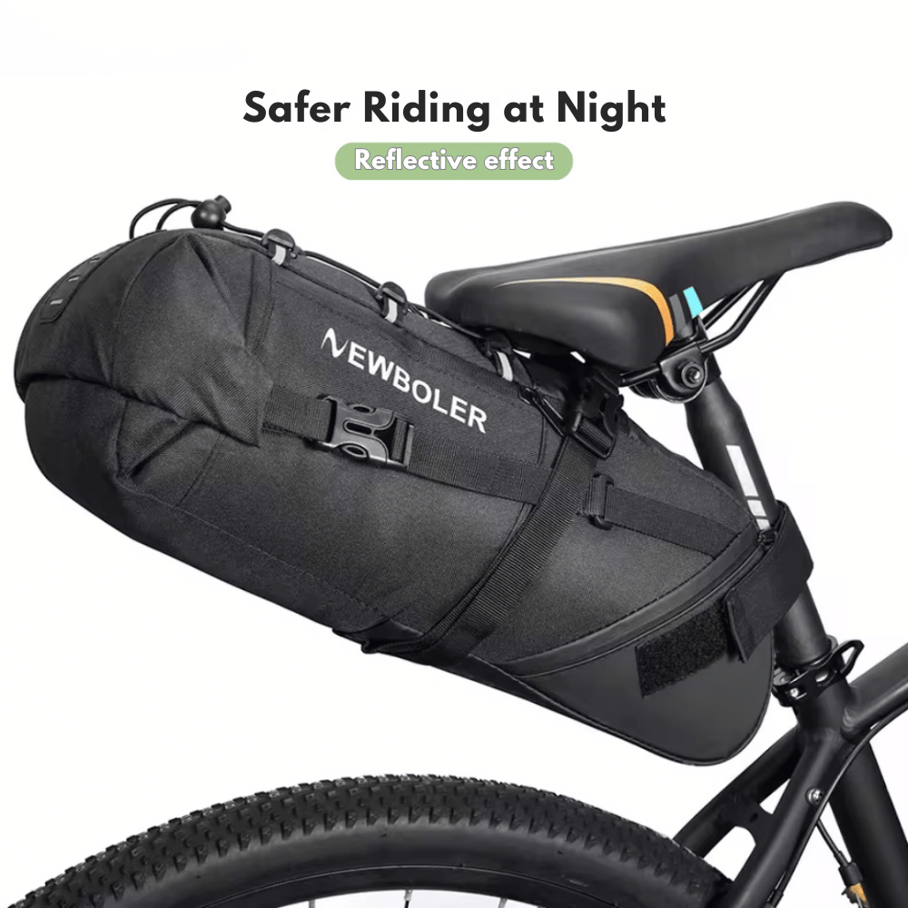 Wasserdichte Fahrradtasche – 10 Liter Fassungsvermögen | Hochwertiges Polyester | Anpassbares Design | Zuverlässiger Begleiter für Fahrradtouren