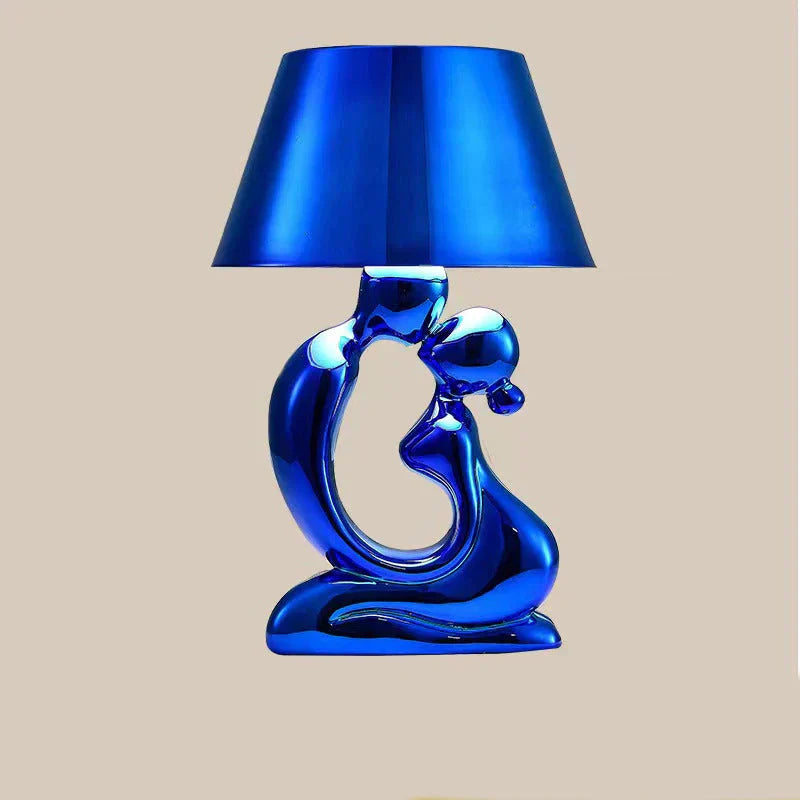Designer Bordlampe i Metal og Glas – 50 cm Høj med Optimal Lysfordeling til Stue og Kontor-6