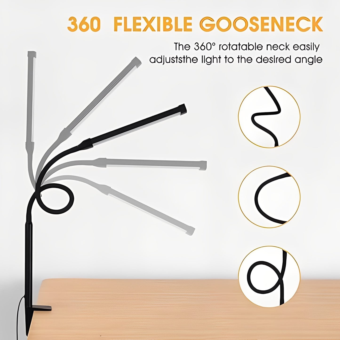 GlowMaster LED-skrivebordslampe — Perfekt lys, perfekt fokus