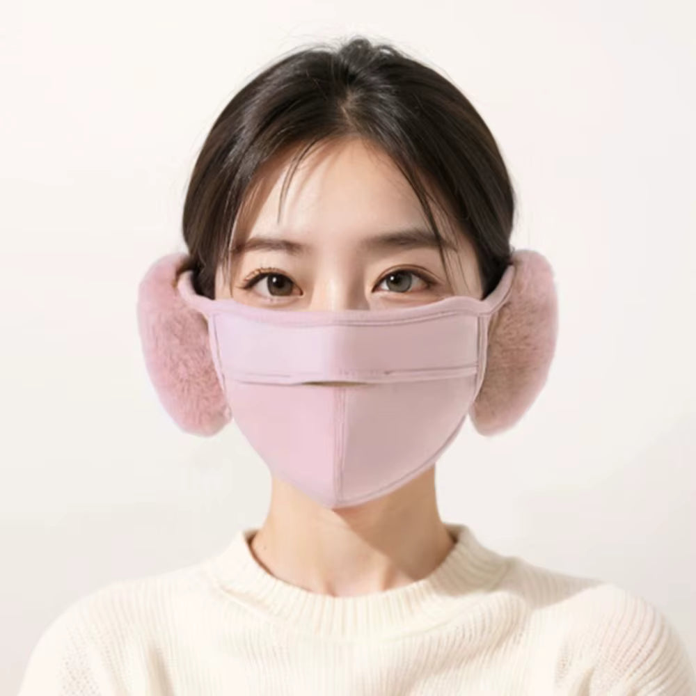 Winddichte und staubdichte Ohrenwärmermaske aus Thermofleece