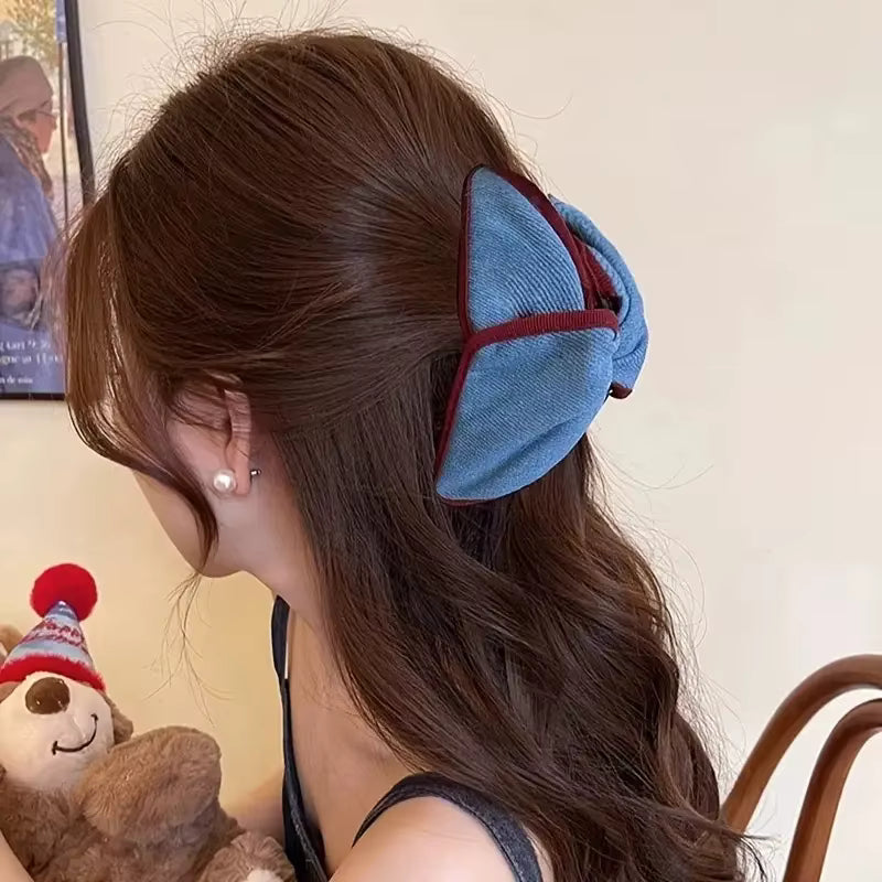 Rutschfeste Vintage-Bogen-Haarspange (für Pferdeschwänze und Hochsteckfrisuren)
