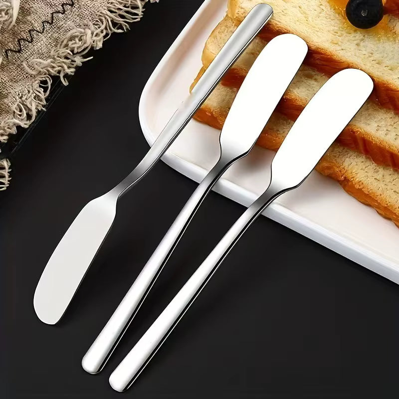 Ergonomischer rutschfester Butter- und Käsemesser aus Edelstahl (16,5 cm)