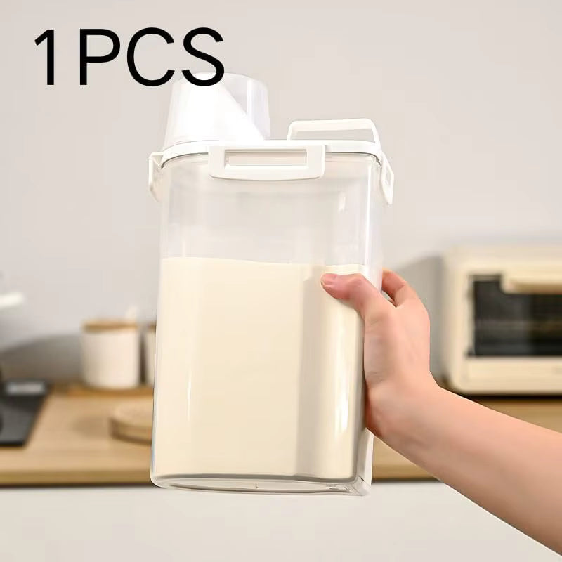 Luftdichter Vorratsbehälter mit integriertem Messbecher (2,5L)