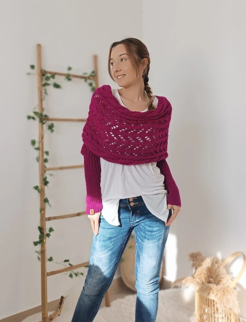 CozyKnit - Bequemes Strickschal | Vielseitige Eleganz für jeden Anlass
