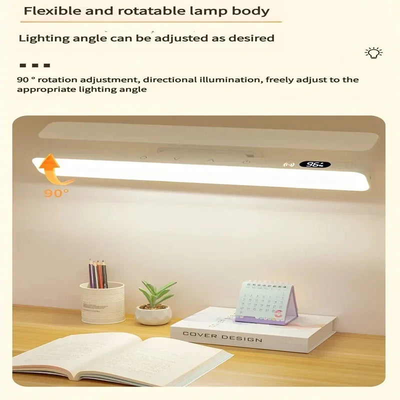 Magnetisk 360° roterende USB-C genopladelig dæmpbar bordlampe