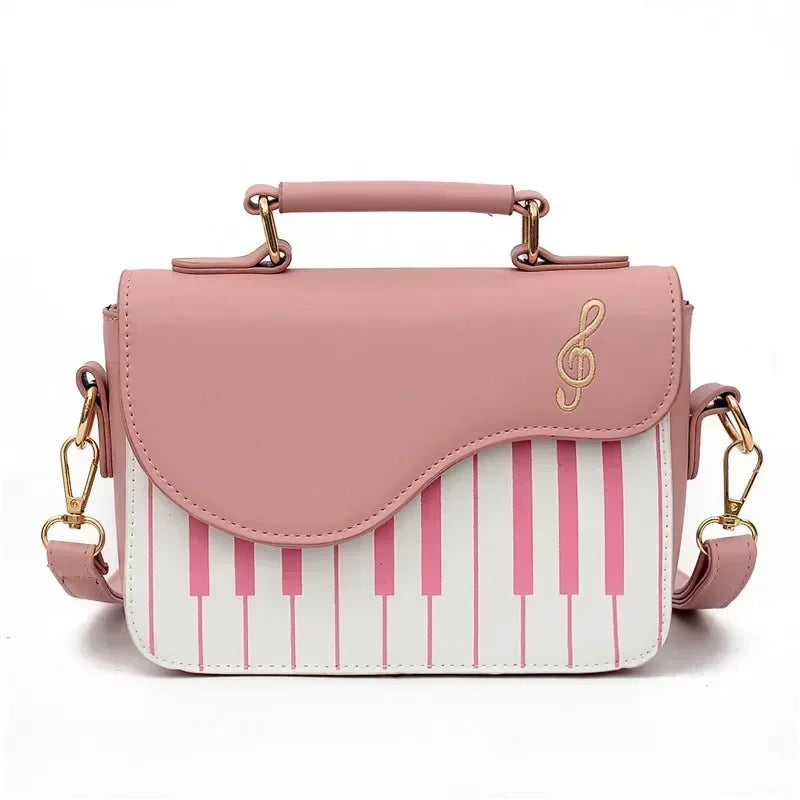 Crossbody-Tasche in Klavierform aus PU-Leder