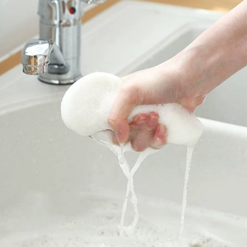 Multifunktionale Toilettenbürste mit Schwammkopf und langem Stiel