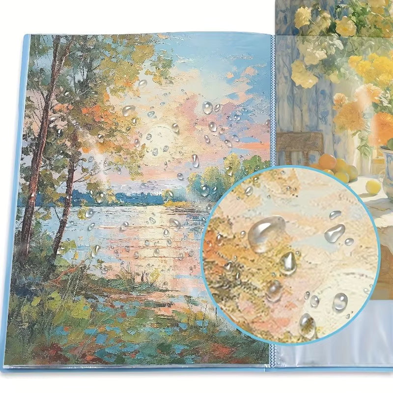 Hochkapazitäts-Aufbewahrungsbuch für Diamantmalerei aus dickerem, doppelseitigem PP (fasst 60 Bilder)