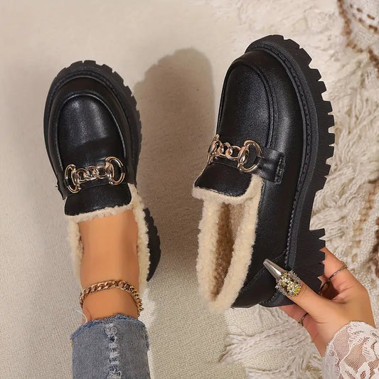 Naomi - Stilvolle Loafer mit Baumwollkette für Frauen