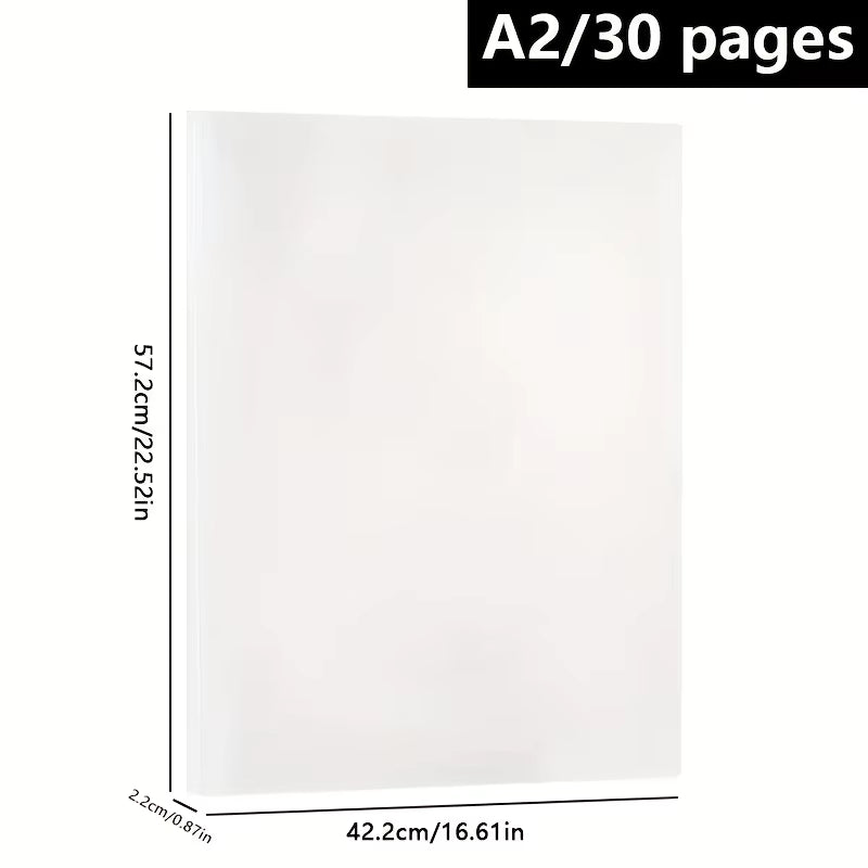 Hochkapazitäts-Aufbewahrungsbuch für Diamantmalerei aus dickerem, doppelseitigem PP (fasst 60 Bilder)