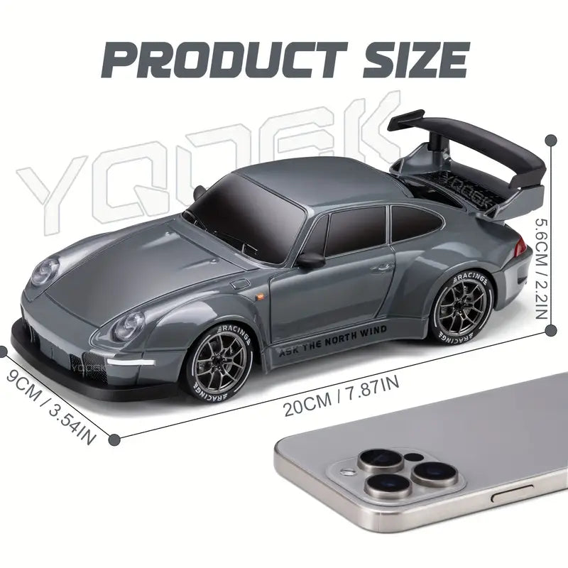 DriftMaster - RC Drift Car 1:24 | 4WD-styring | LED-lys | Genopladeligt batteri