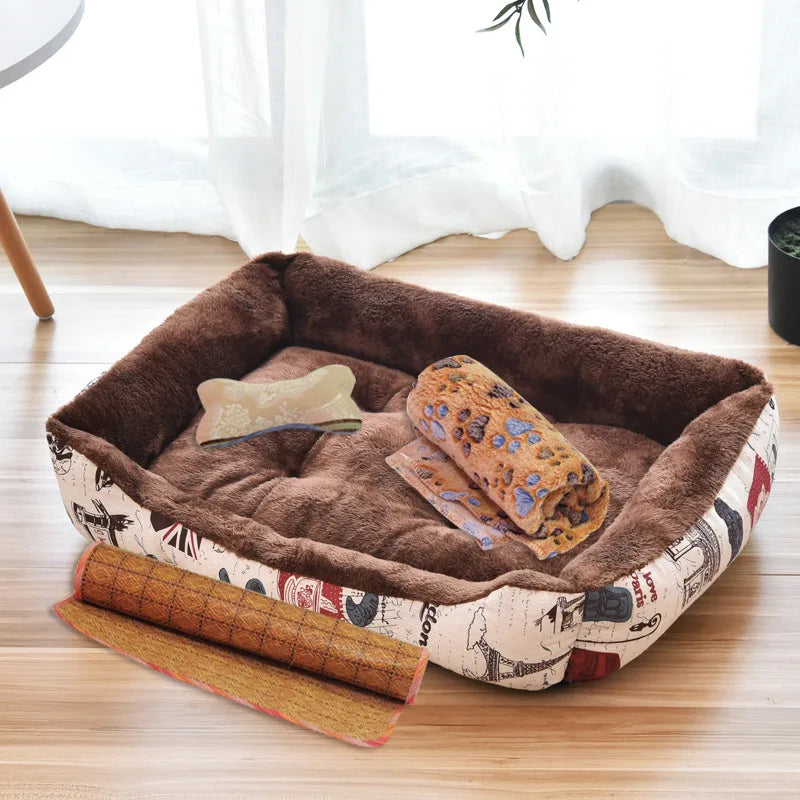 Weiche Rolle Leicht zu Reinigen Hundebett (Verschiedene Größen)