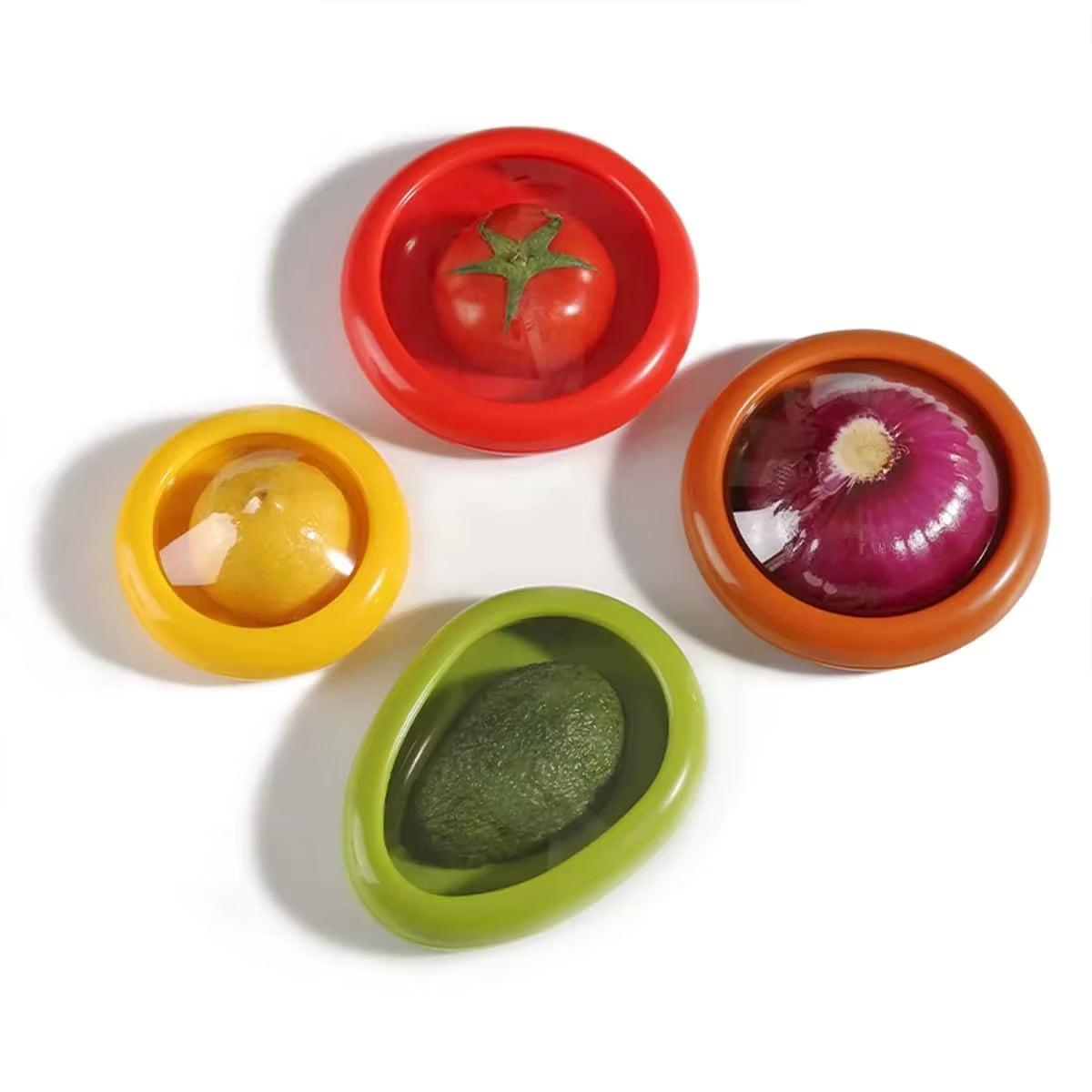 Luftdichte, robuste ABS-Frucht- und Gemüsebehälter (4-teiliges Set)