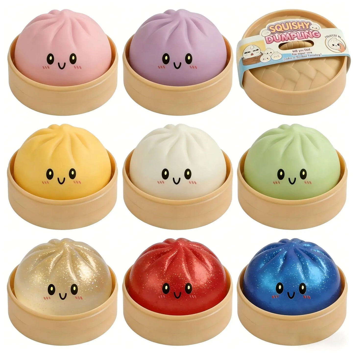 Kæmpe Langsomt Hævende Glimmer Dumpling Squishy Legetøj