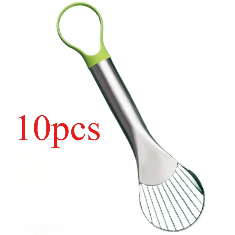 3-in-1-Avocadoschneider aus Edelstahl