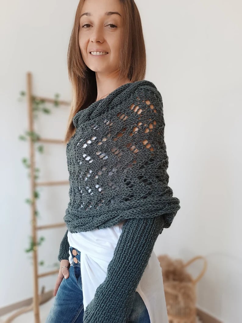 CozyKnit - Bequemes Strickschal | Vielseitige Eleganz für jeden Anlass