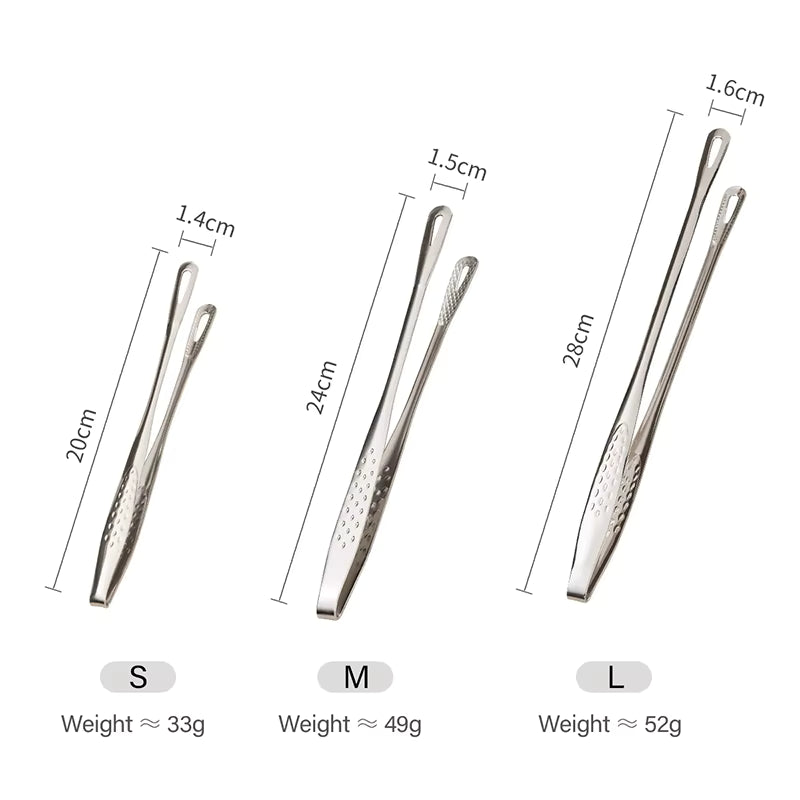 Arretierbare und ergonomische Küchenzange aus Edelstahl